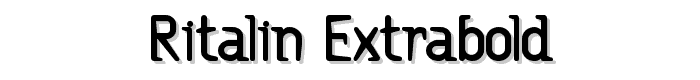 Ritalin ExtraBold font